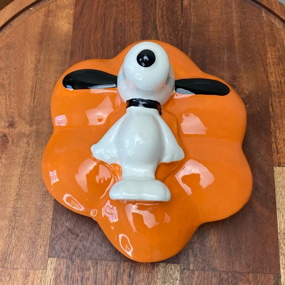 Rae Dunn Peanuts Snoopy Pumpkin Cookie Jar - Picture 9 of 15